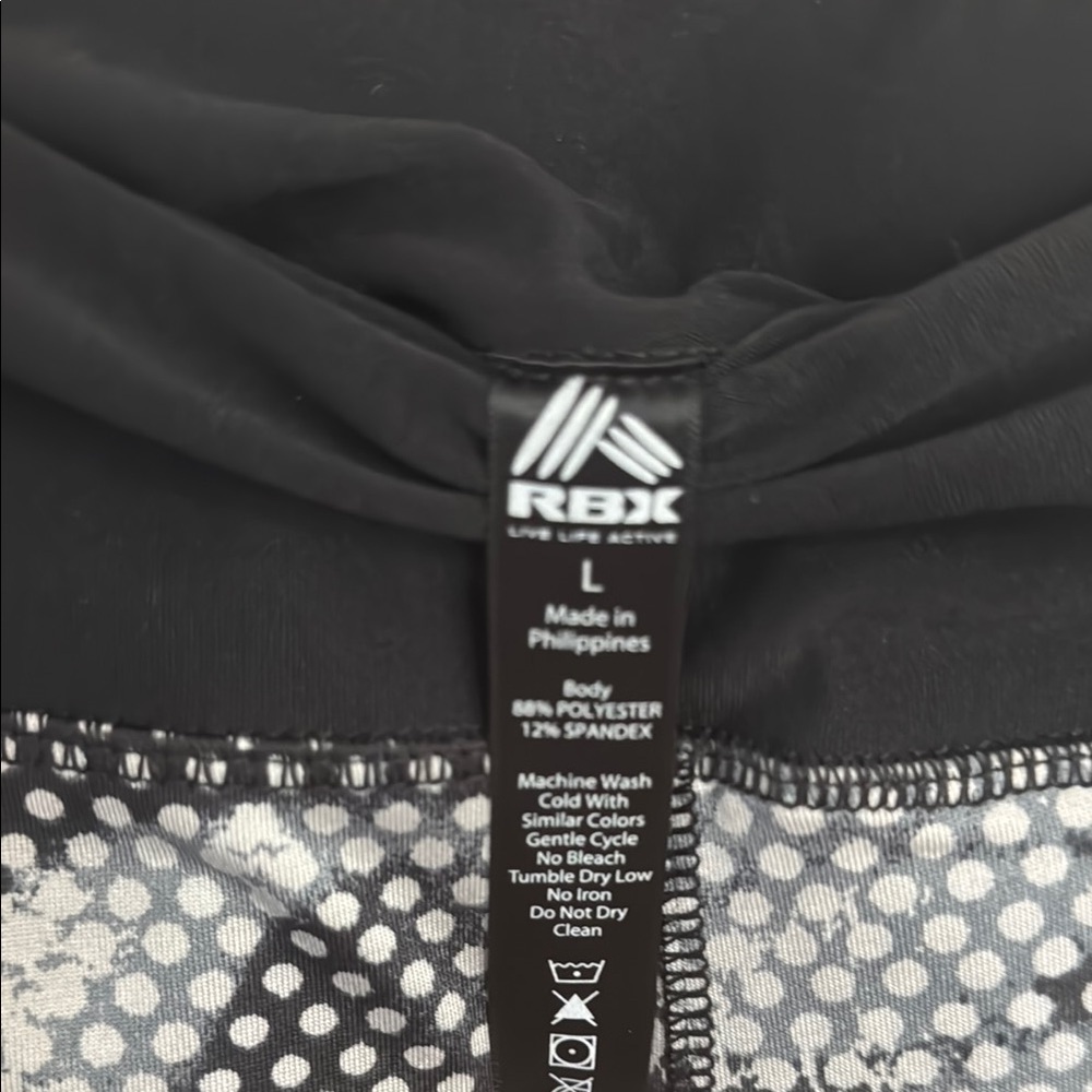 RBX Black and Gray Capris with Elastic Waistband - Picture 5 of 5
